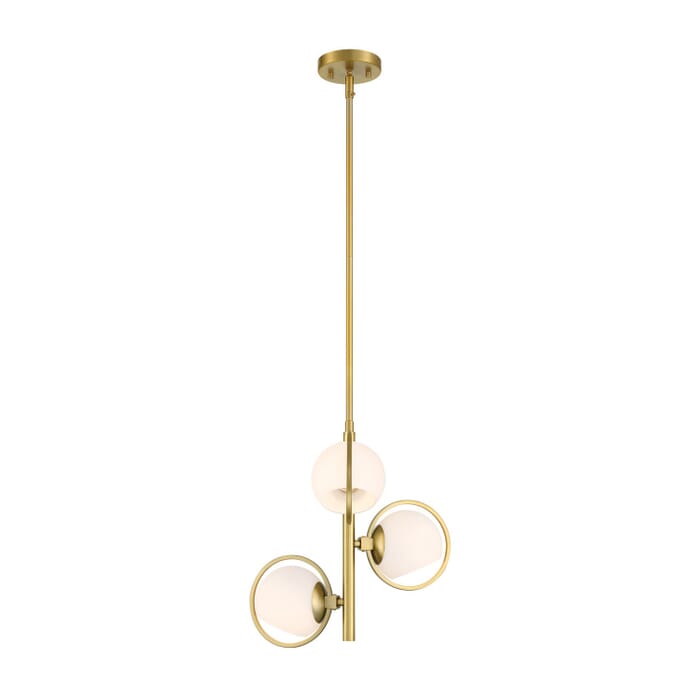Teatro 3-Light Pendant in Brushed Gold Teatro 3-Light Pendant in Brushed Gold