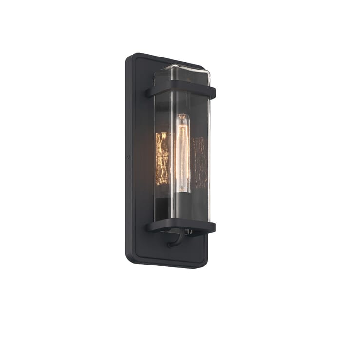 Pearl Street 1-Light Wall Lantern in Black Pearl Street 1-Light Wall Lantern in Black
