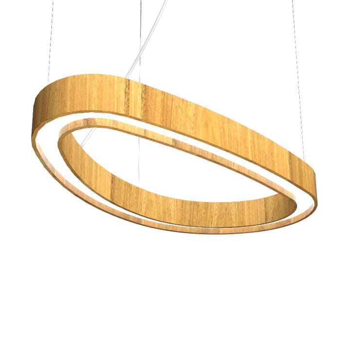 Organic LED Pendant in Louro Freijo Organic LED Pendant in Louro Freijo