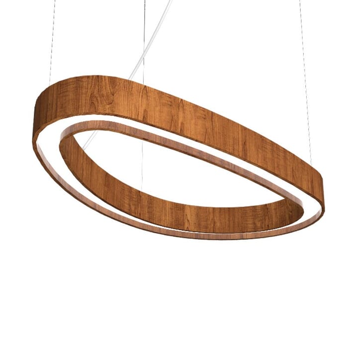 Organic LED Pendant in Imbuia Organic LED Pendant in Imbuia