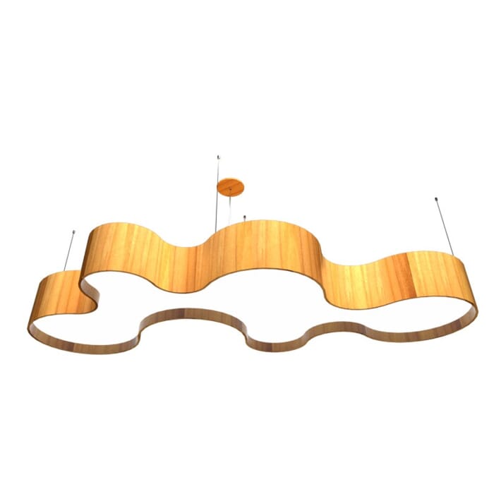 Organic LED Pendant in Teak Organic LED Pendant in Teak