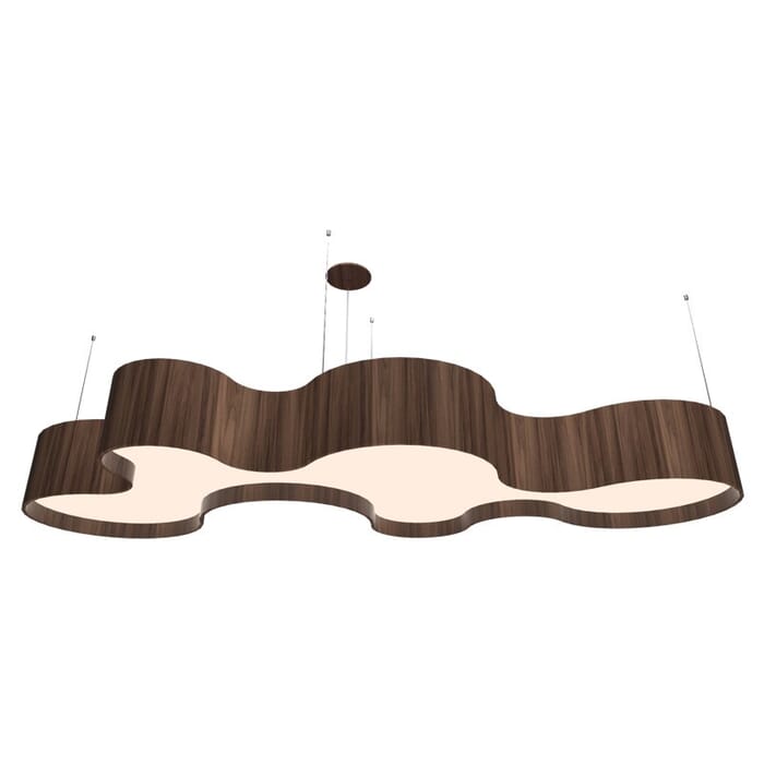 Organic LED Pendant in American Walnut Organic LED Pendant in American Walnut