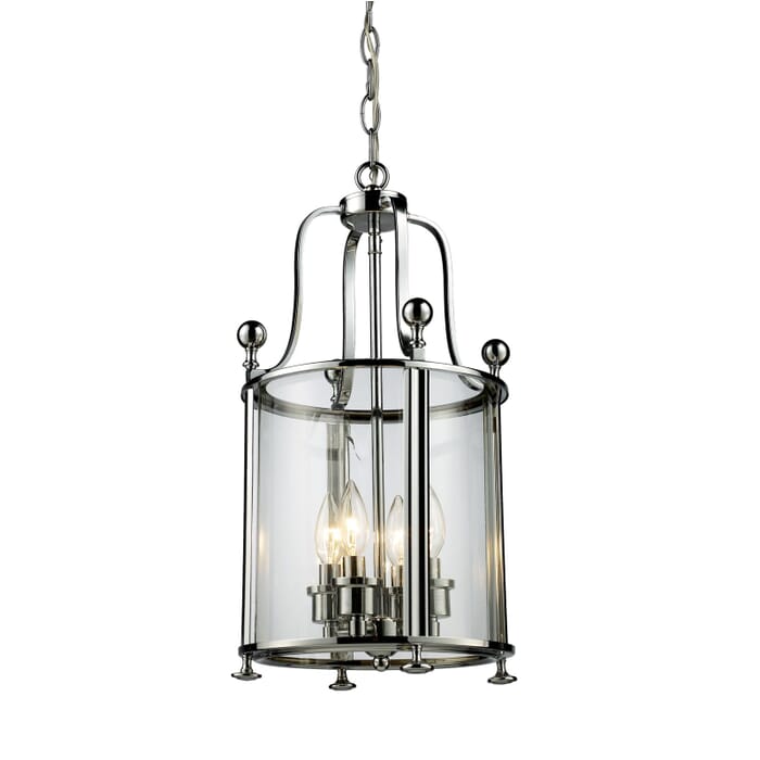 Z-Lite Wyndham 4-Light Pendant Light In Chrome Z-Lite Wyndham 4-Light Pendant Light In Chrome