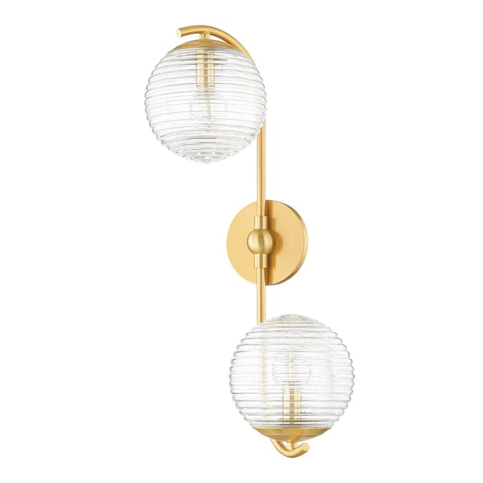 Two Light Wall Sconce by Mitzi Two Light Wall Sconce by Mitzi