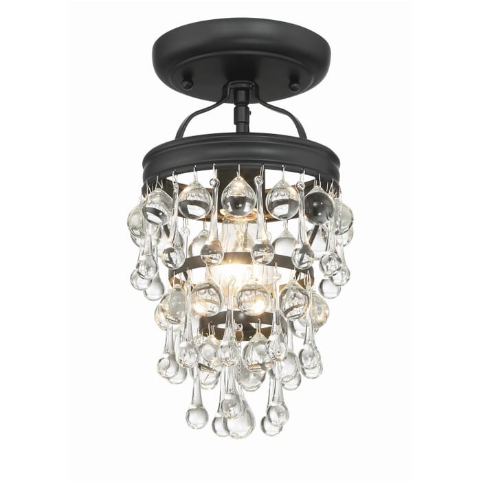 One Light Semi Flush Mount by Crystorama One Light Semi Flush Mount by Crystorama