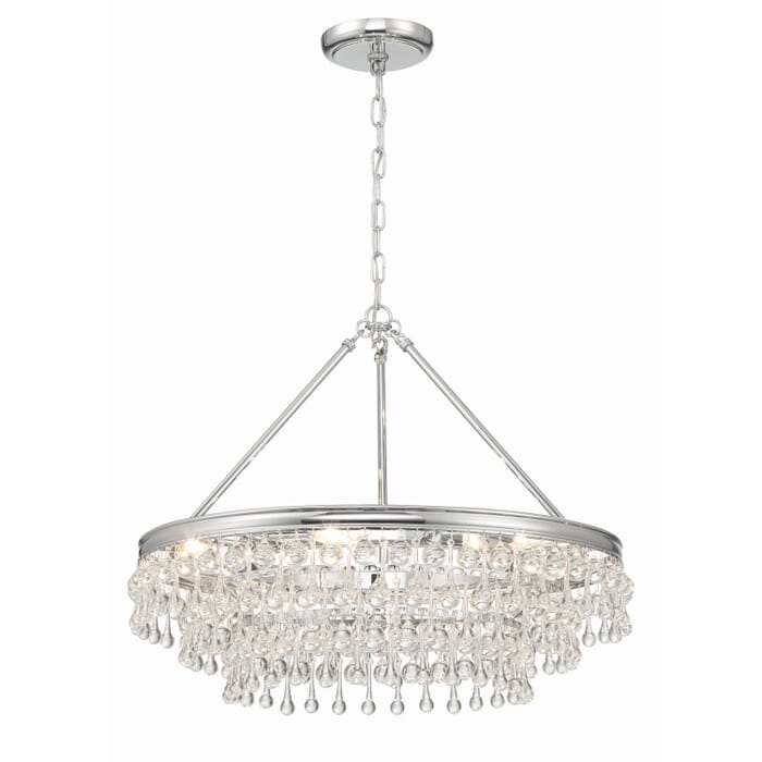 Six Light Chandelier by Crystorama Six Light Chandelier by Crystorama