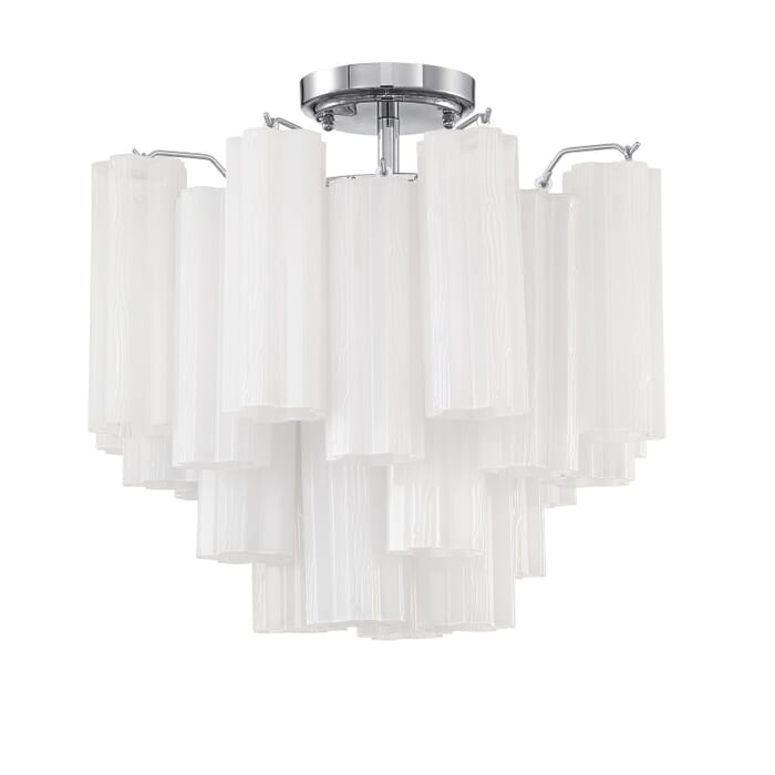 Four Light Semi Flush Mount by Crystorama Four Light Semi Flush Mount by Crystorama