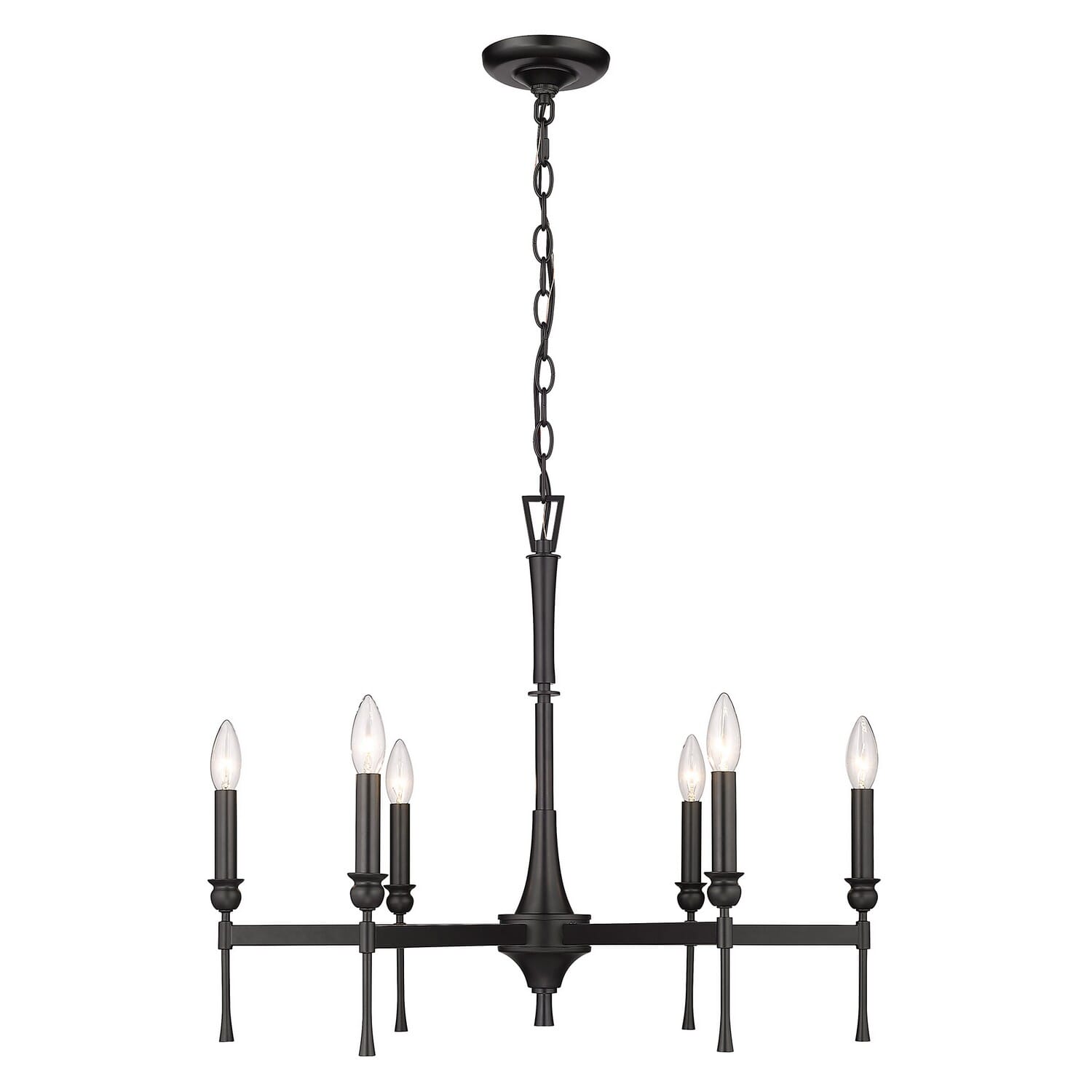 Six Light Chandelier by Golden
