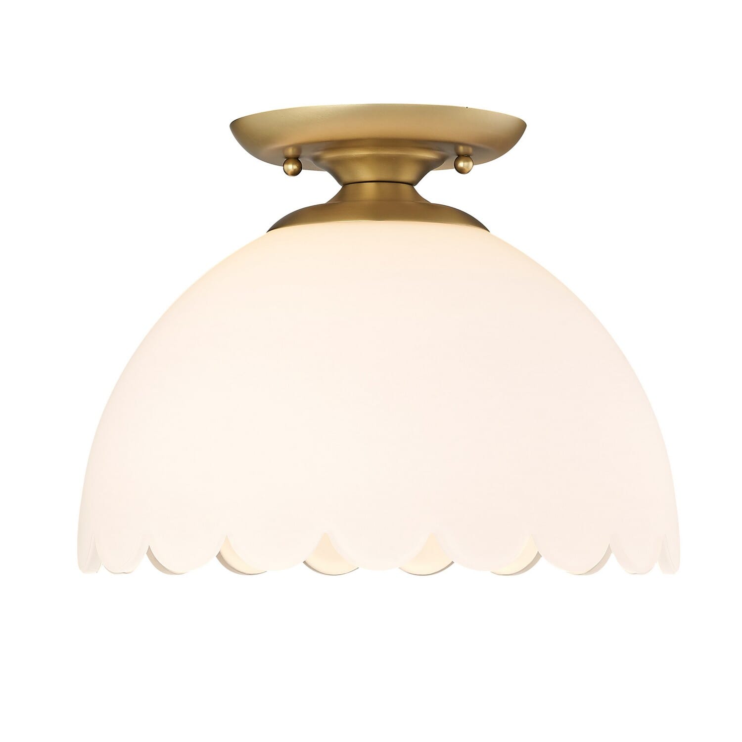 One Light Semi-Flush Mount by Golden