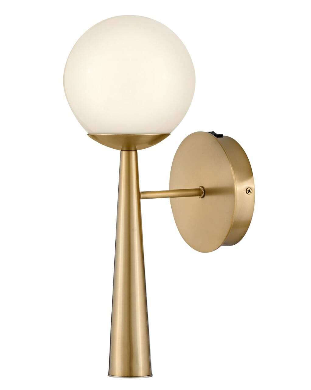 Lacquered Brass LED Wall Sconce from the Izzy Collection