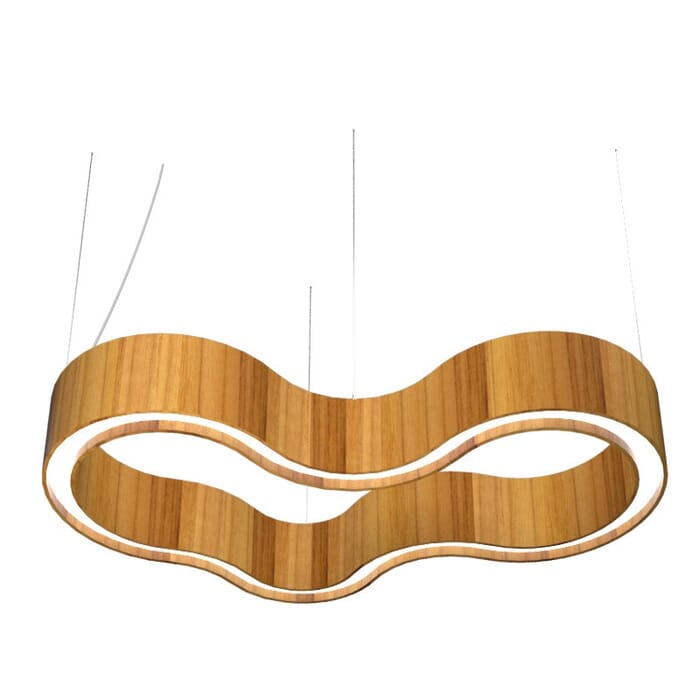 Organic LED Pendant in Teak Organic LED Pendant in Teak
