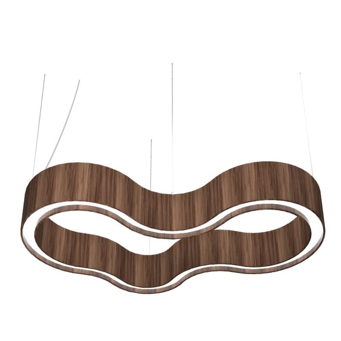 Organic LED Pendant in American Walnut Organic LED Pendant in American Walnut