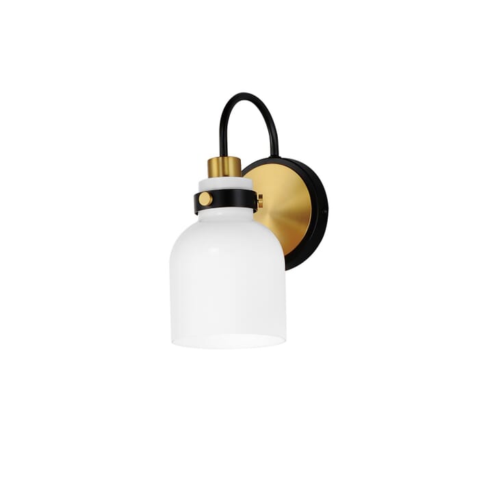 Milk 1-Light Wall Sconce in Satin Brass Milk 1-Light Wall Sconce in Satin Brass