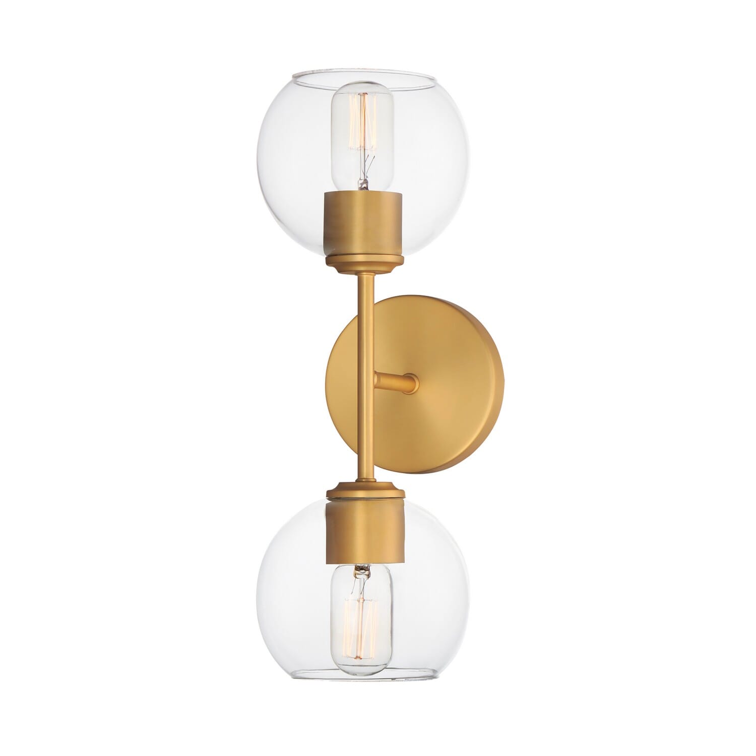 Knox 2-Light Wall Sconce in Natural Aged Brass
