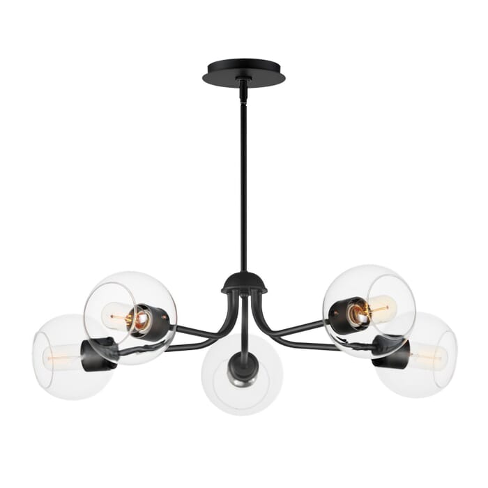 Knox 5-Light Chandelier in Black Knox 5-Light Chandelier in Black