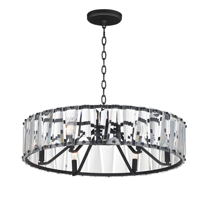 Odeon 6-Light Chandelier in Black Odeon 6-Light Chandelier in Black