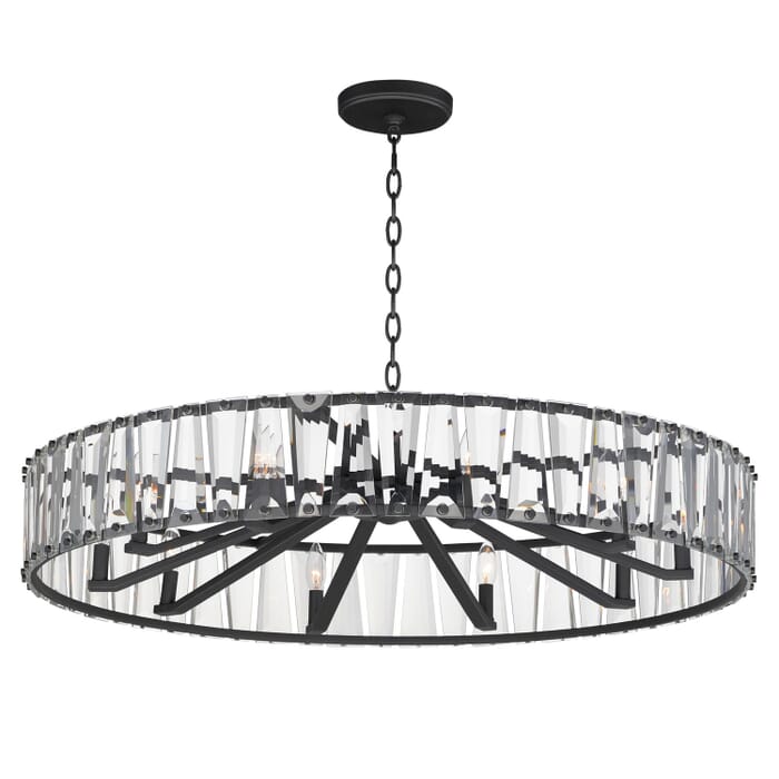 Odeon 10-Light Chandelier in Black Odeon 10-Light Chandelier in Black