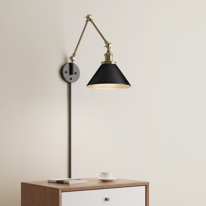 One Light Swing Arm Wall Sconce by Millennium One Light Swing Arm Wall Sconce by Millennium