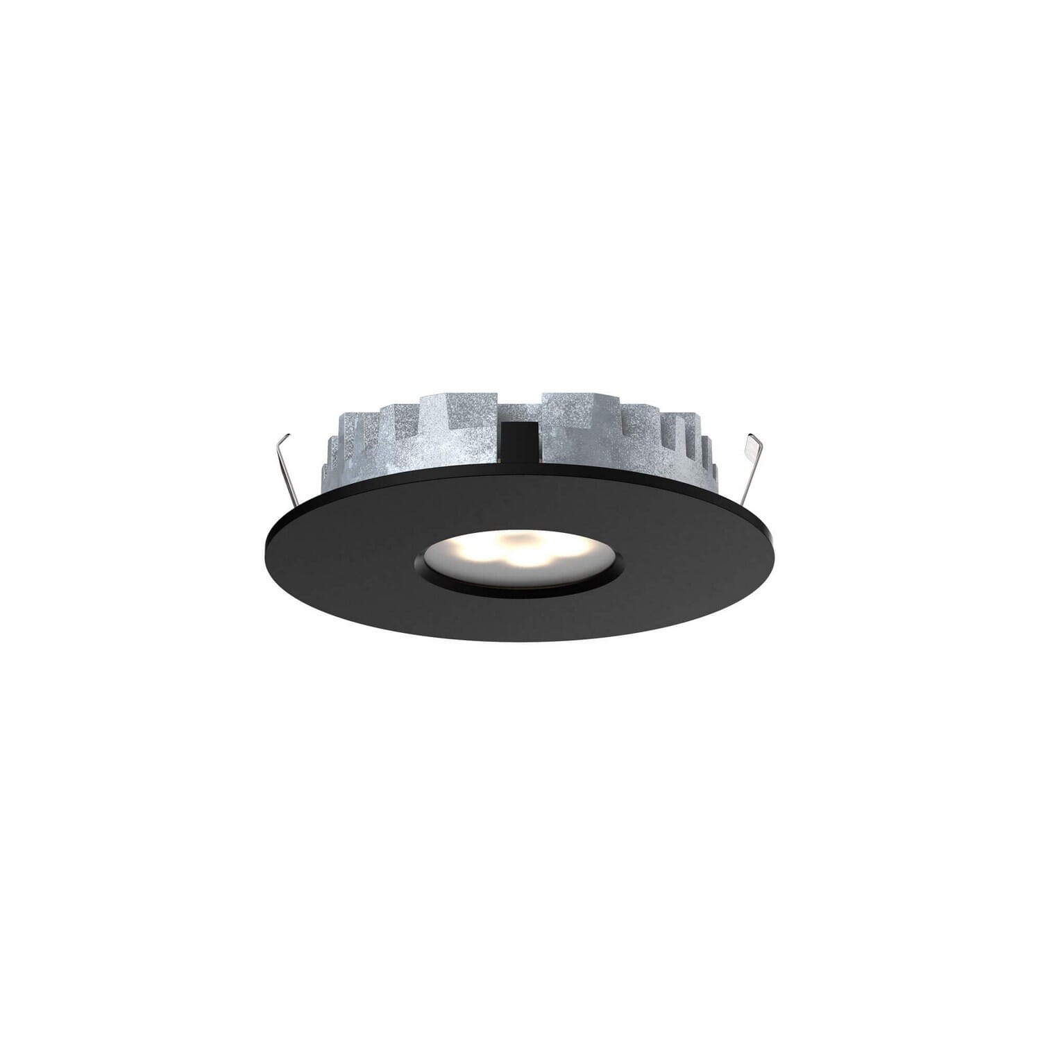 1-Light LED Recessed Superpuck in Black
