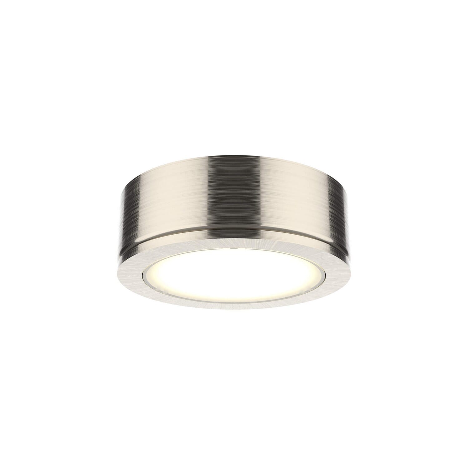 1-Light LED Puck in Satin Nickel