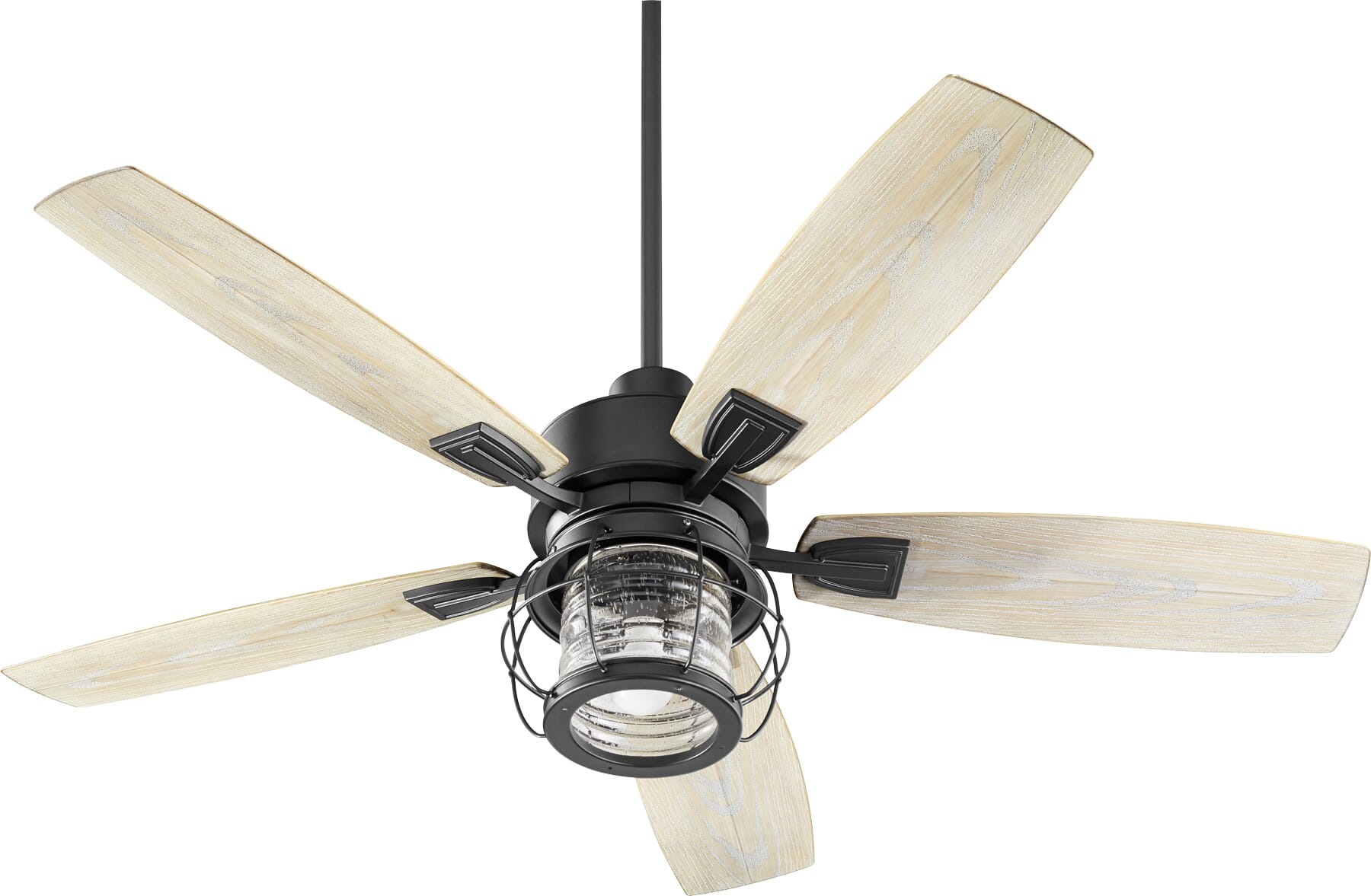 Quorum Galveston 52" Outdoor Ceiling Fan in Noir