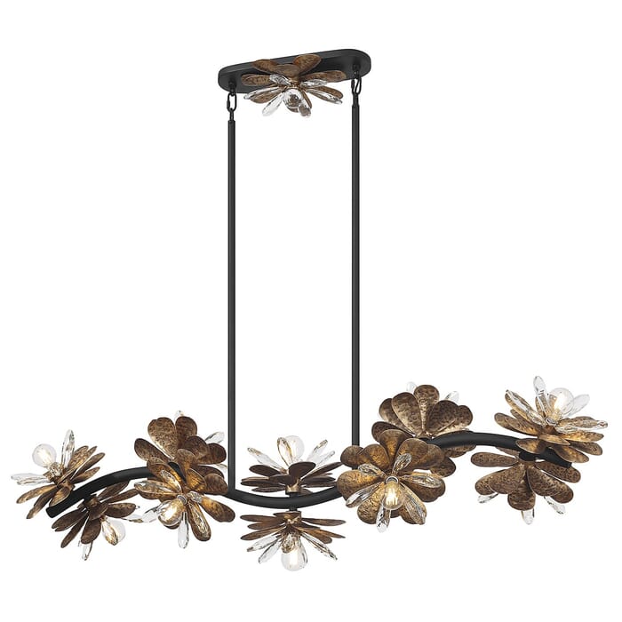 Ten Light Linear Chandelier by Savoy House Ten Light Linear Chandelier by Savoy House