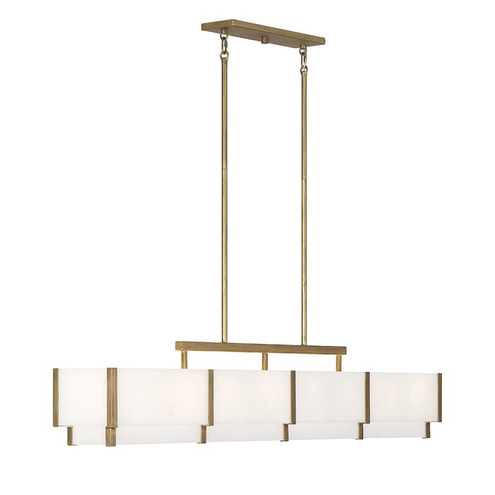 Eight Light Linear Chandelier by Savoy House Eight Light Linear Chandelier by Savoy House
