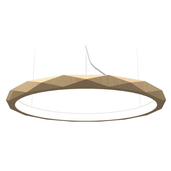 Facet LED Pendant in Maple Facet LED Pendant in Maple