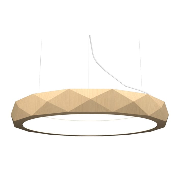 Facet LED Pendant in Maple Facet LED Pendant in Maple