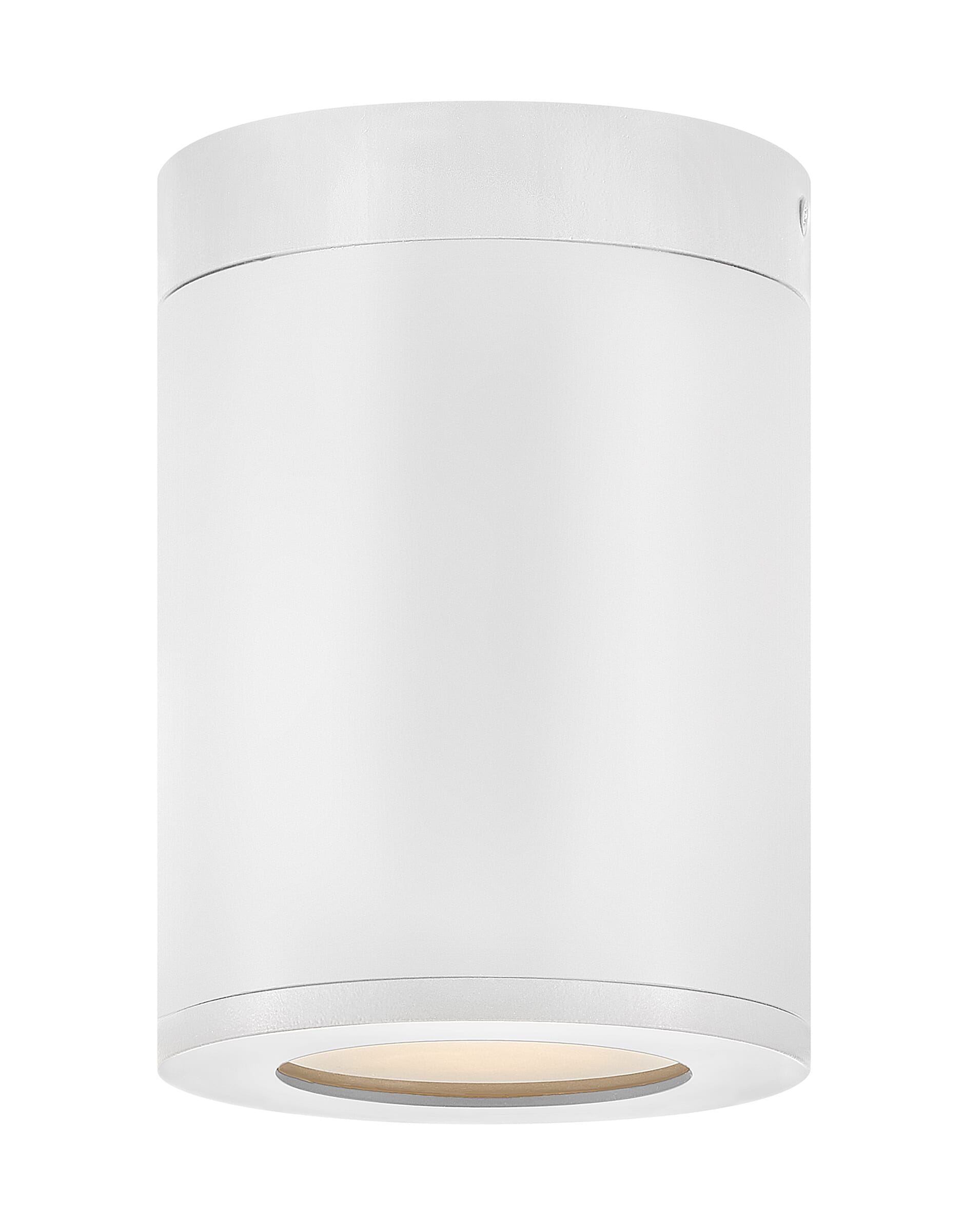 Satin White LED Flush Mount from the Silo Collection