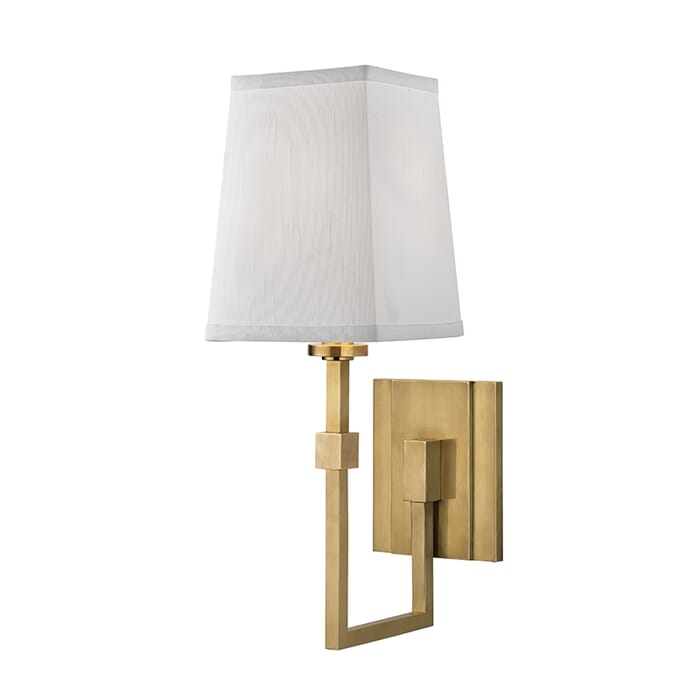 Hudson Valley Fletcher 15" Wall Sconce in Aged Brass Hudson Valley Fletcher 15" Wall Sconce in Aged Brass