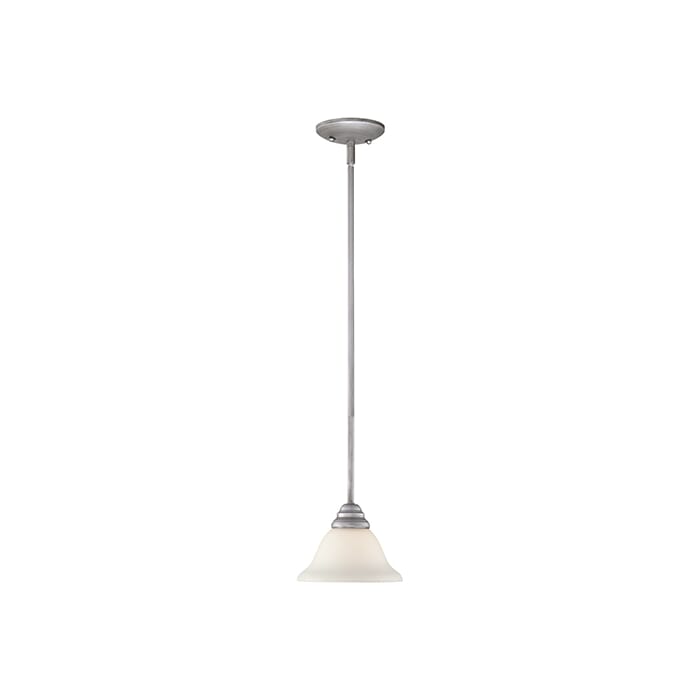 Millennium Lighting Fulton 1-Light Mini-Pendant in Rubbed Silver Millennium Lighting Fulton 1-Light Mini-Pendant in Rubbed Silver