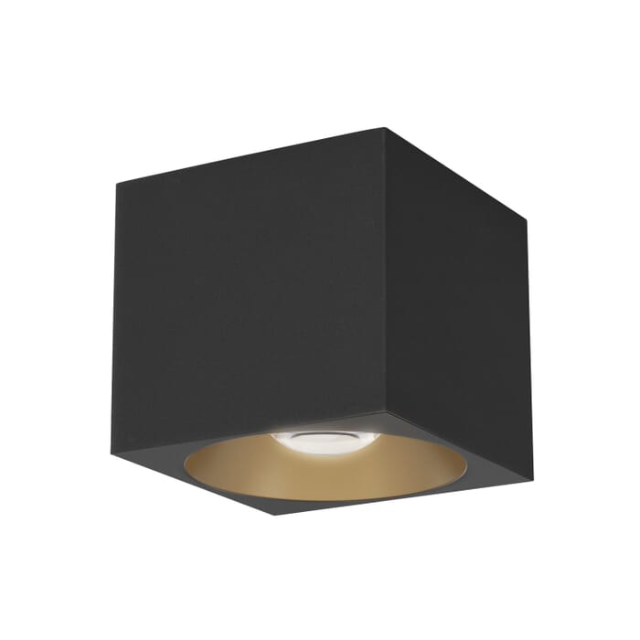 Stout 1-Light LED Flush Mount in Black Stout 1-Light LED Flush Mount in Black