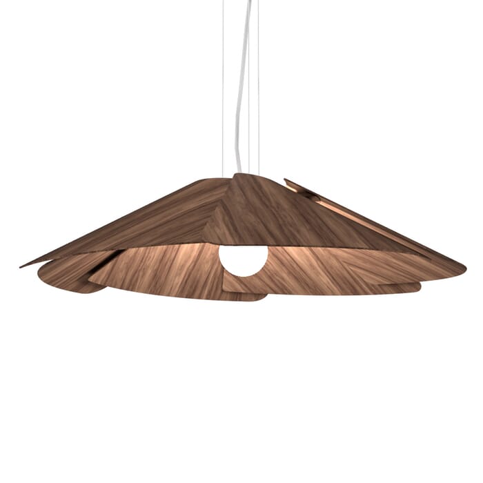 Fuchsia 1-Light Pendant in American Walnut Fuchsia 1-Light Pendant in American Walnut