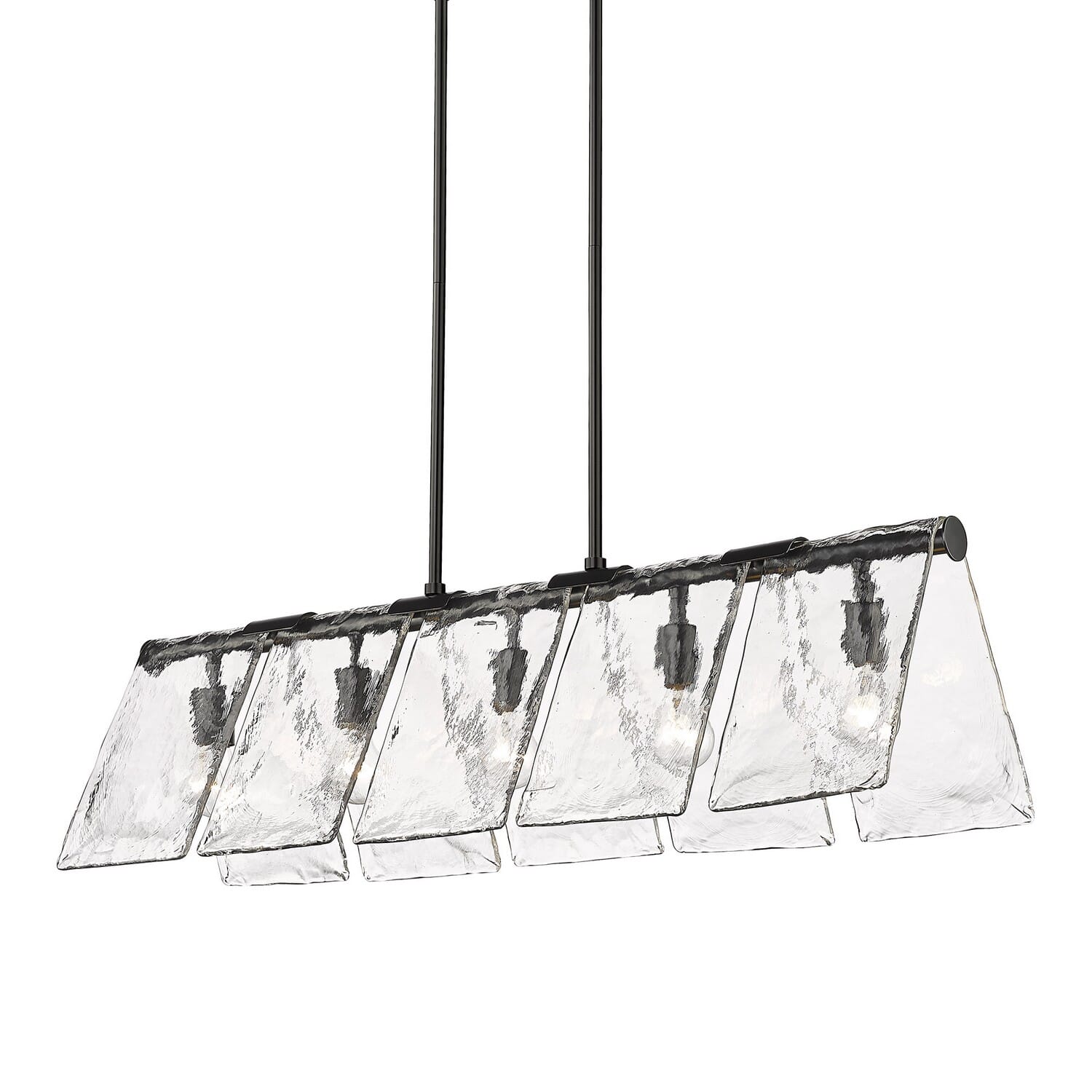 Five Light Linear Pendant by Golden