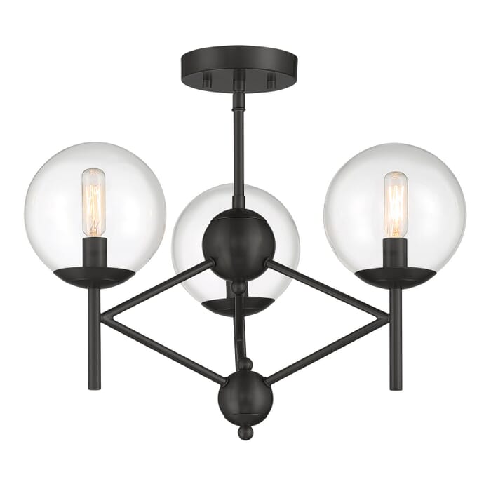 Three Light Semi Flush Mount Three Light Semi Flush Mount