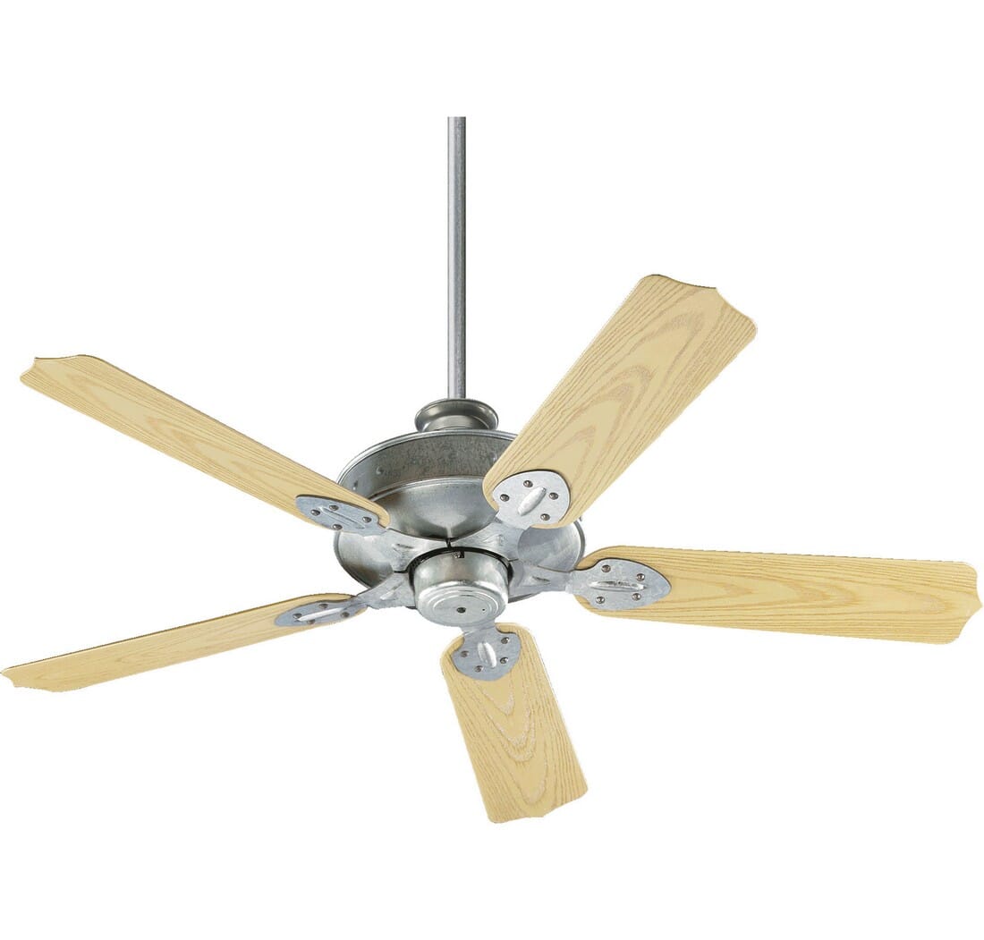 Quorum Hudson 52" Outdoor Ceiling Fan in Galvanized