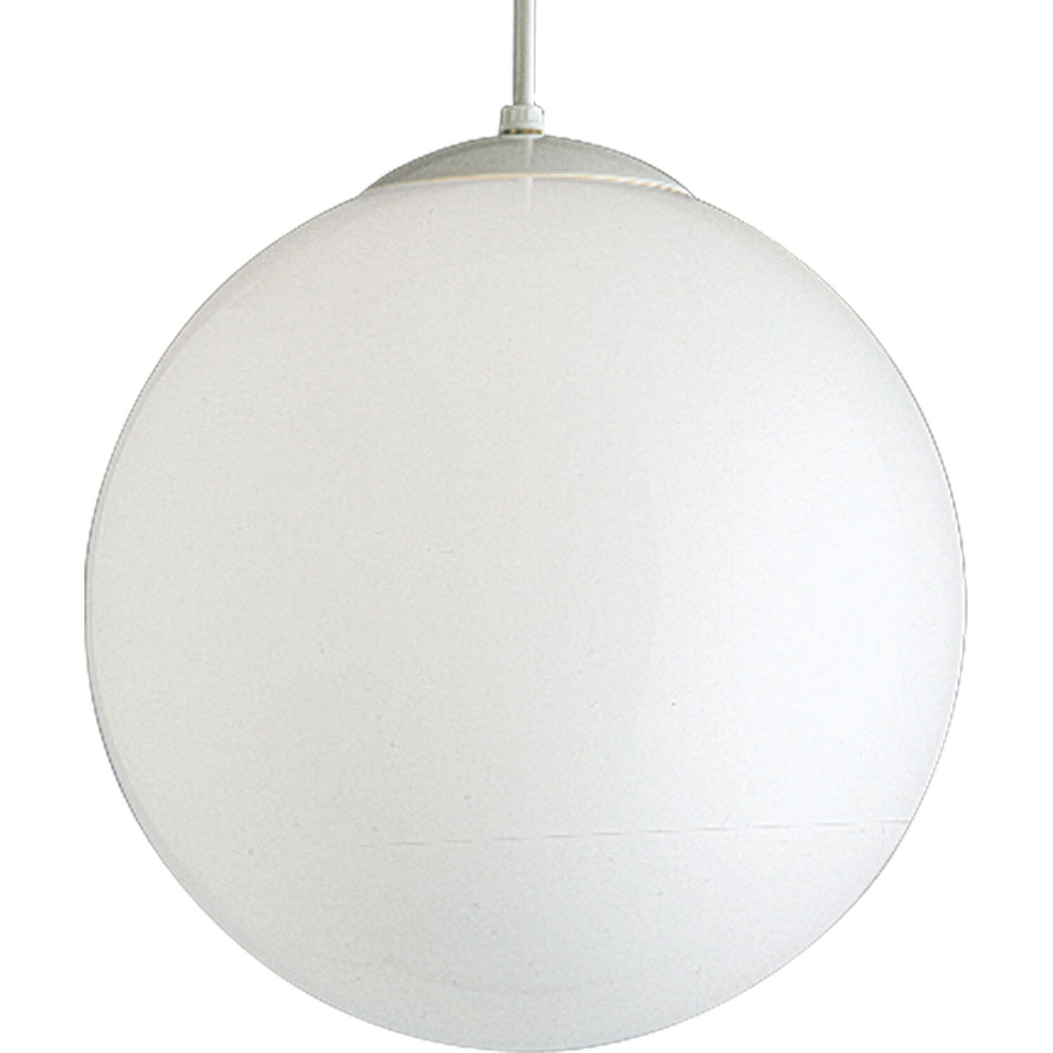 White One Light Pendant from the Opal Globes Collection