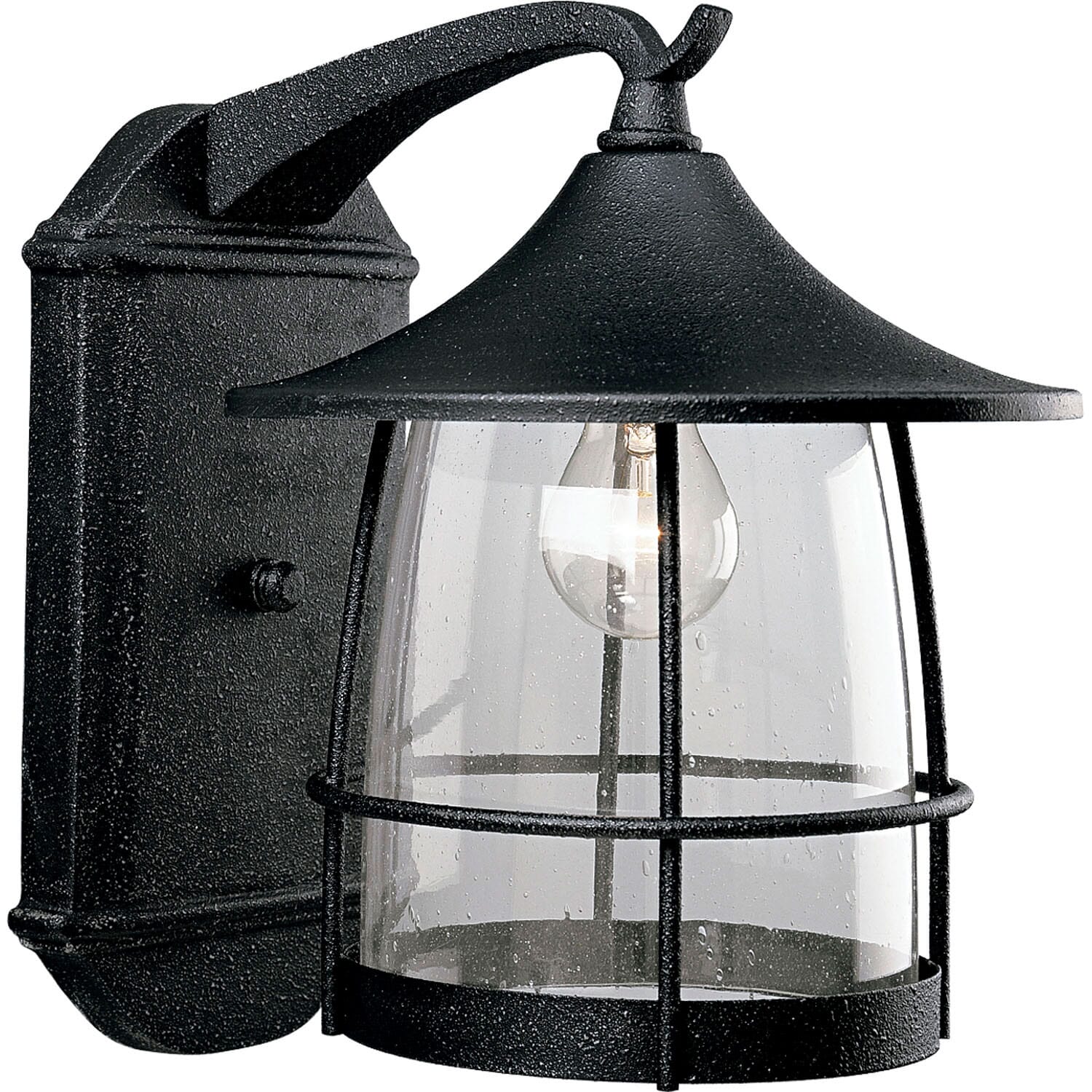 Gilded Iron One Light Wall Lantern from the Prairie Collection
