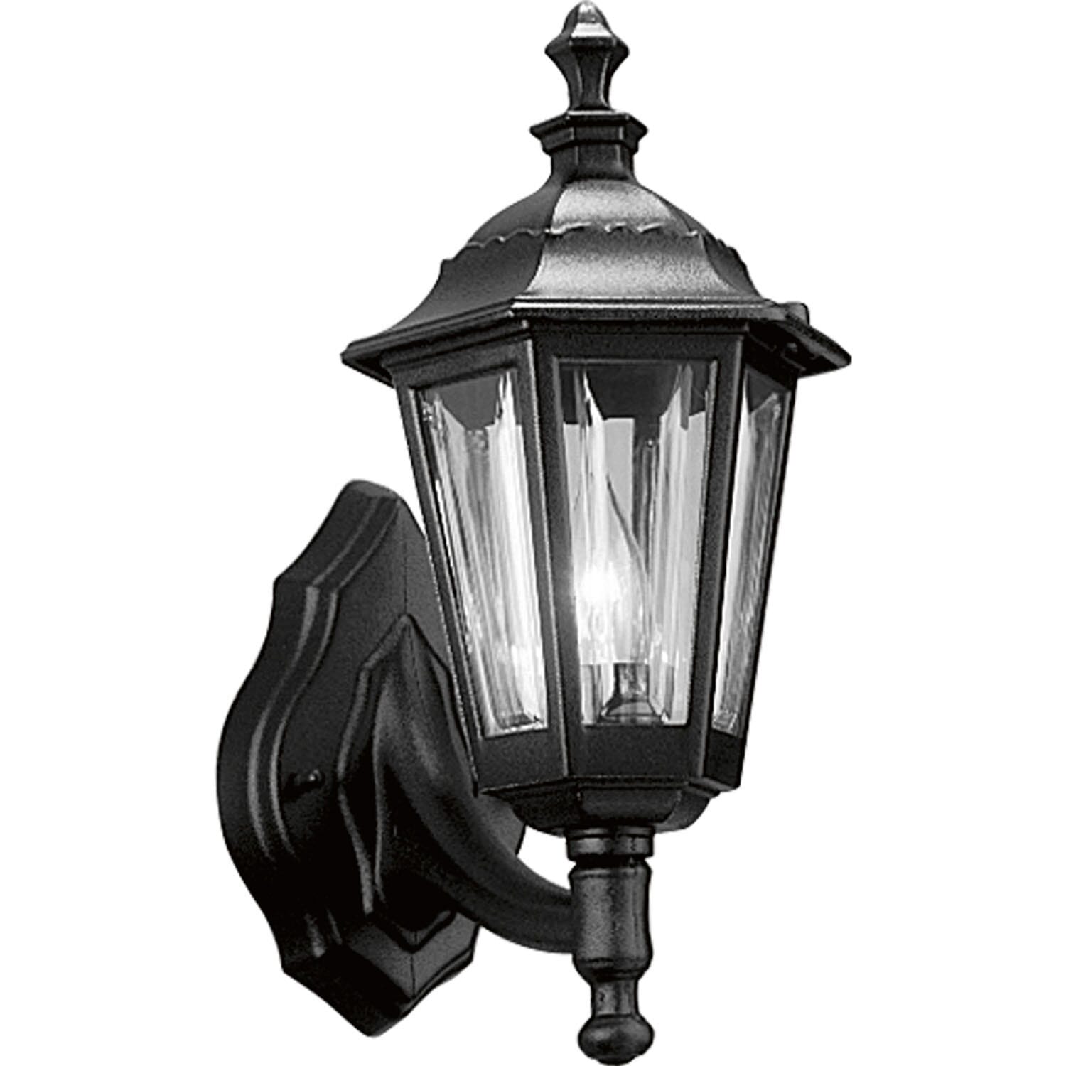 Black One Light Wall Lantern from the Cast Lantern Collection