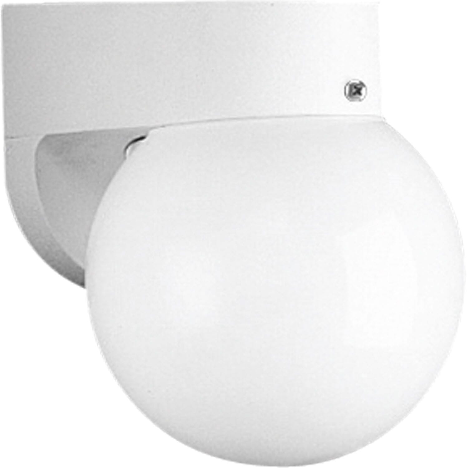 White One Light Wall Lantern from the Polycarbonate Outdoor Collection