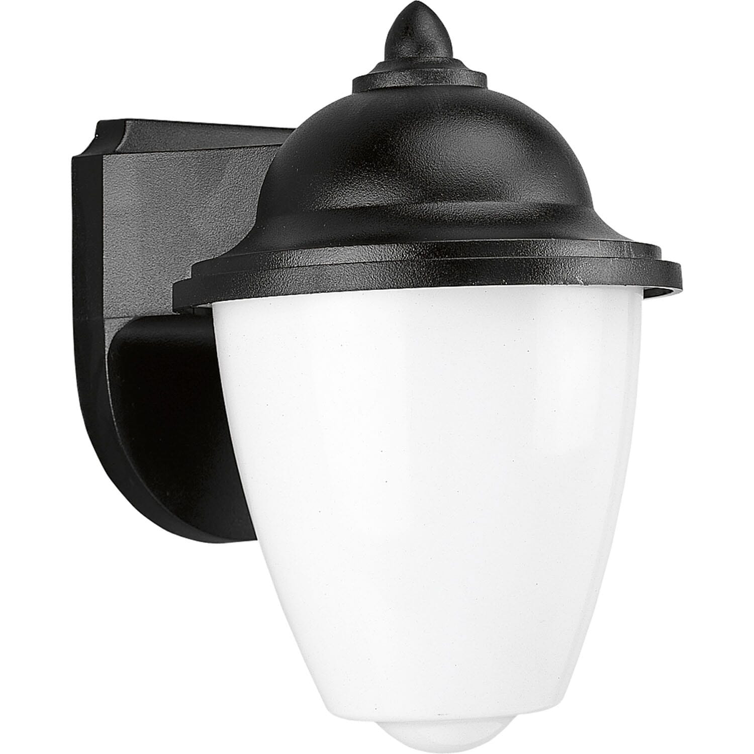 Black One Light Wall Lantern from the Polycarbonate Outdoor Collection