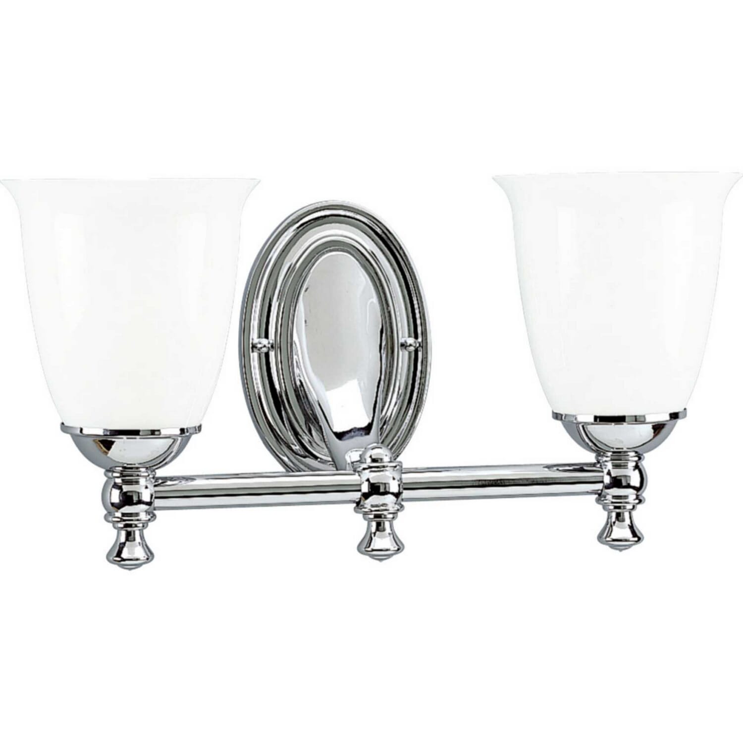 Polished Chrome Two Light Bath from the Victorian Collection