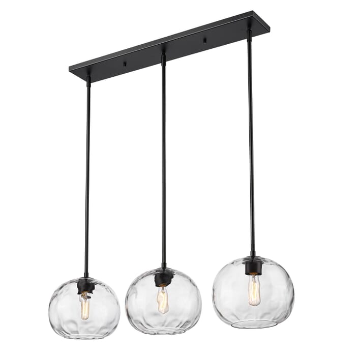 Three Light Linear Chandelier Three Light Linear Chandelier