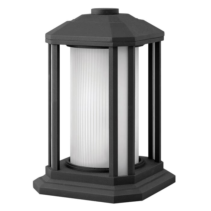 Hinkley Castelle 1-Light Outdoor Pier Mount in Black Hinkley Castelle 1-Light Outdoor Pier Mount in Black