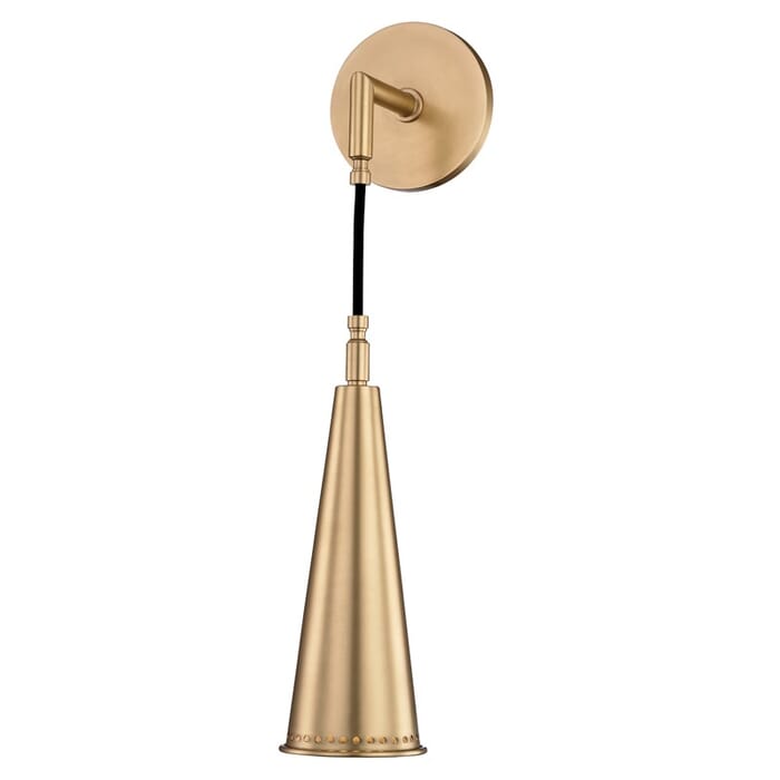 Hudson Valley Alva 11" Wall Sconce in Aged Brass Hudson Valley Alva 11" Wall Sconce in Aged Brass