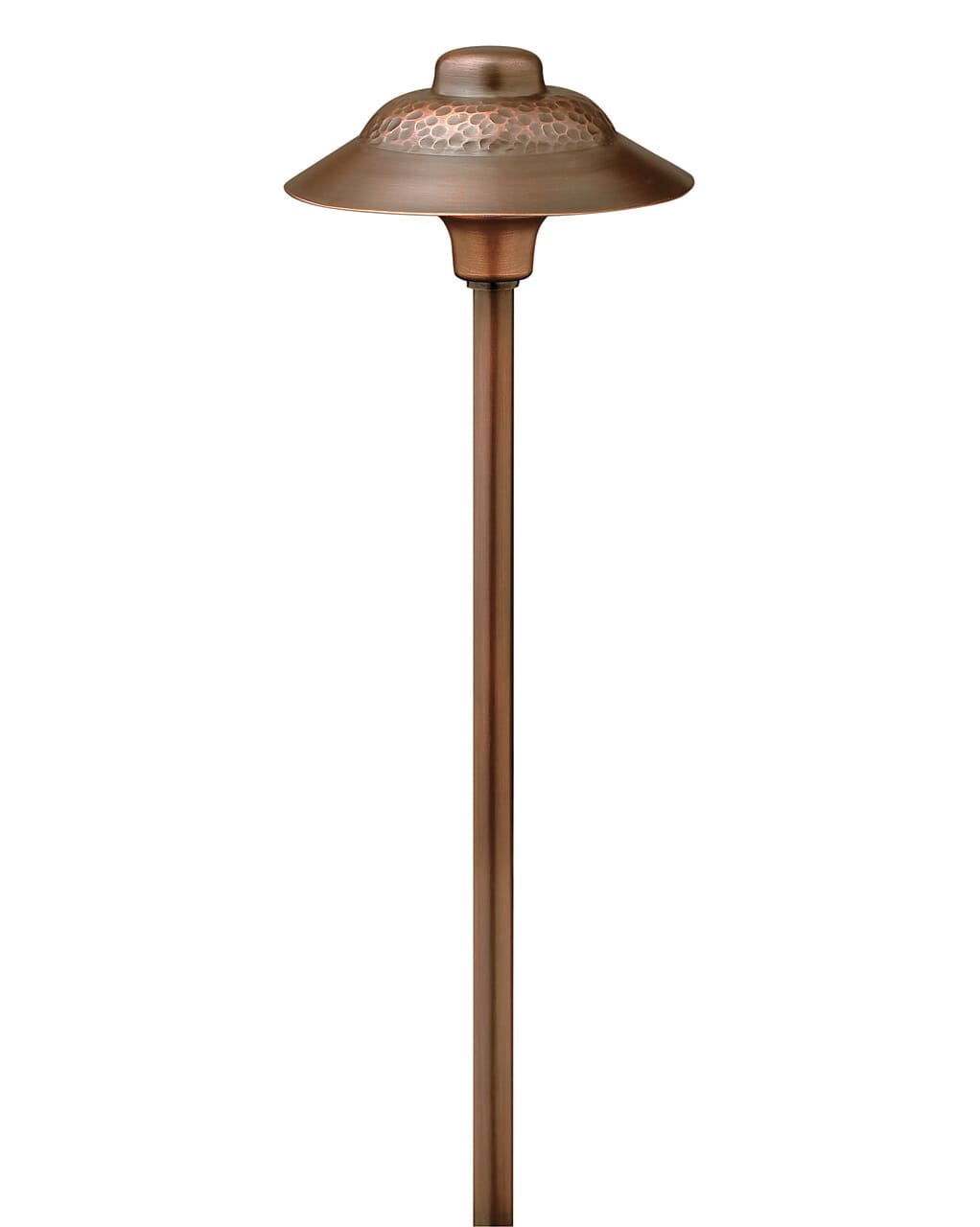 Path Essence Hammered 4" Path Light in Olde Copper