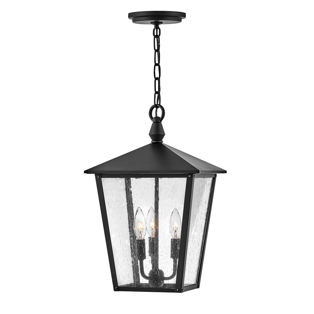 Black LED Hanging Lantern from the Huntersfield Collection