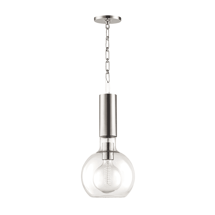 Hudson Valley Raleigh 20" Mini Pendant in Polished Nickel Hudson Valley Raleigh 20" Mini Pendant in Polished Nickel