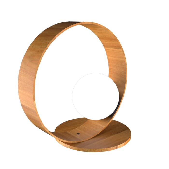 Sfera 1-Light Table Lamp in Louro Freijo Sfera 1-Light Table Lamp in Louro Freijo
